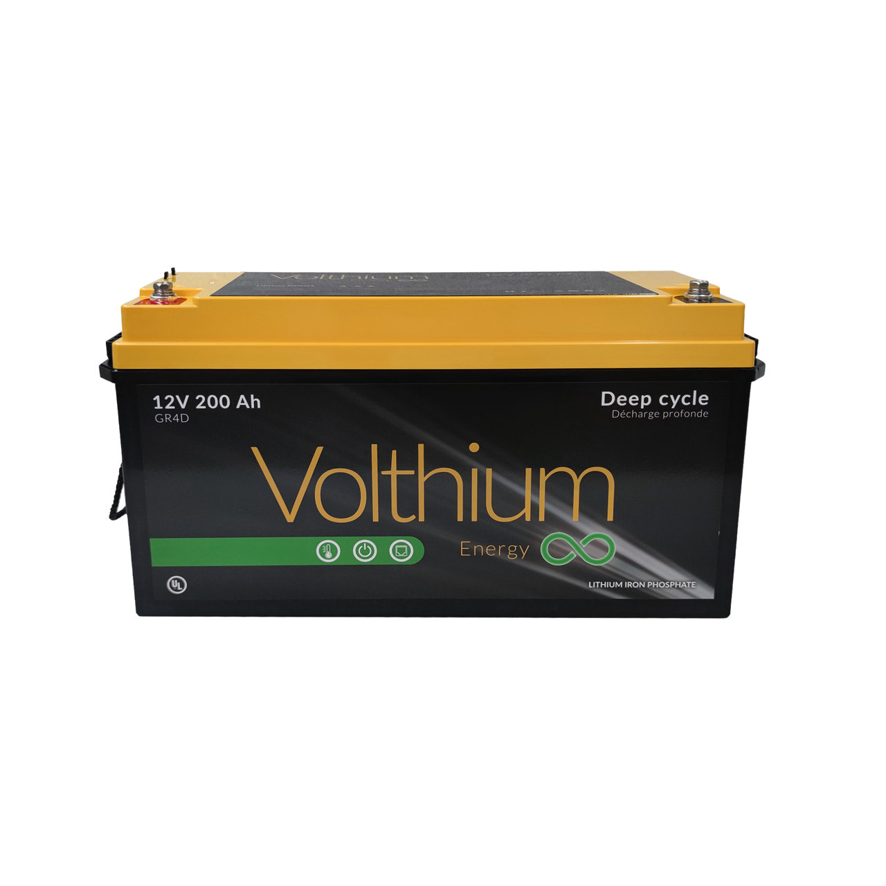VOLTHIUM - Batterie au Lithium 12.8V 200Ah Groupe 4D - 12.8-200-G4D-C