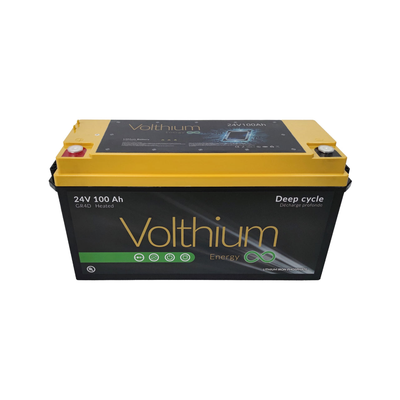 Voltium - Battery 24V 200AH ABS 5.12KWH - 25.6-200-G8DY-CO
