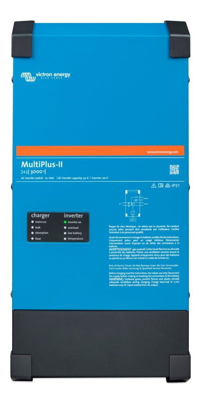 Victron Energy Onduleur/Chargeur MULTIPLUS-II 24/3000/70-50 2X120V PMP242305130
