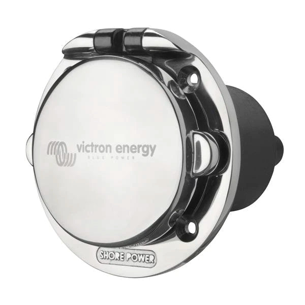 Stainless steel Power Inlet with cover 32A / 250Vac (2p / 3w) SHP303202000