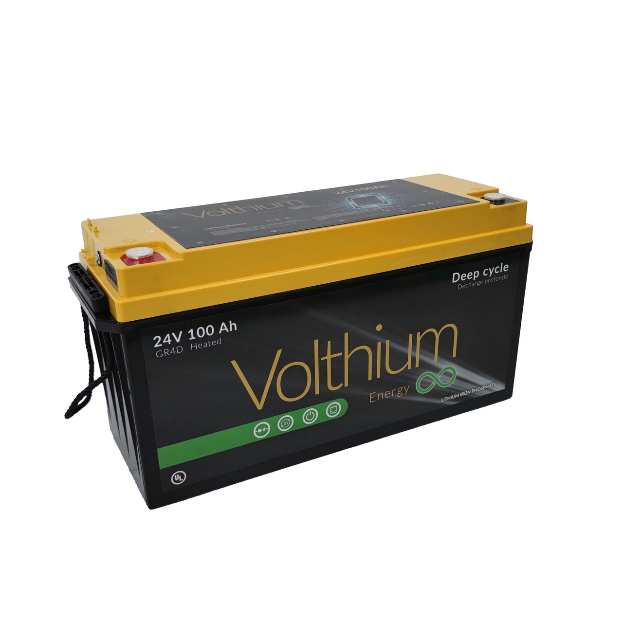 Voltium - Battery 24V 200AH ABS 5.12KWH - 25.6-200-G8DY-CO