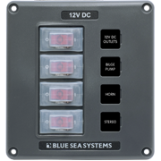 Blue Sea Systems - Water Resistant Circuit Breaker Switch Panel