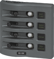 Blue Sea Systems - WeatherDeck® 12V DC Waterproof Breaker Panel