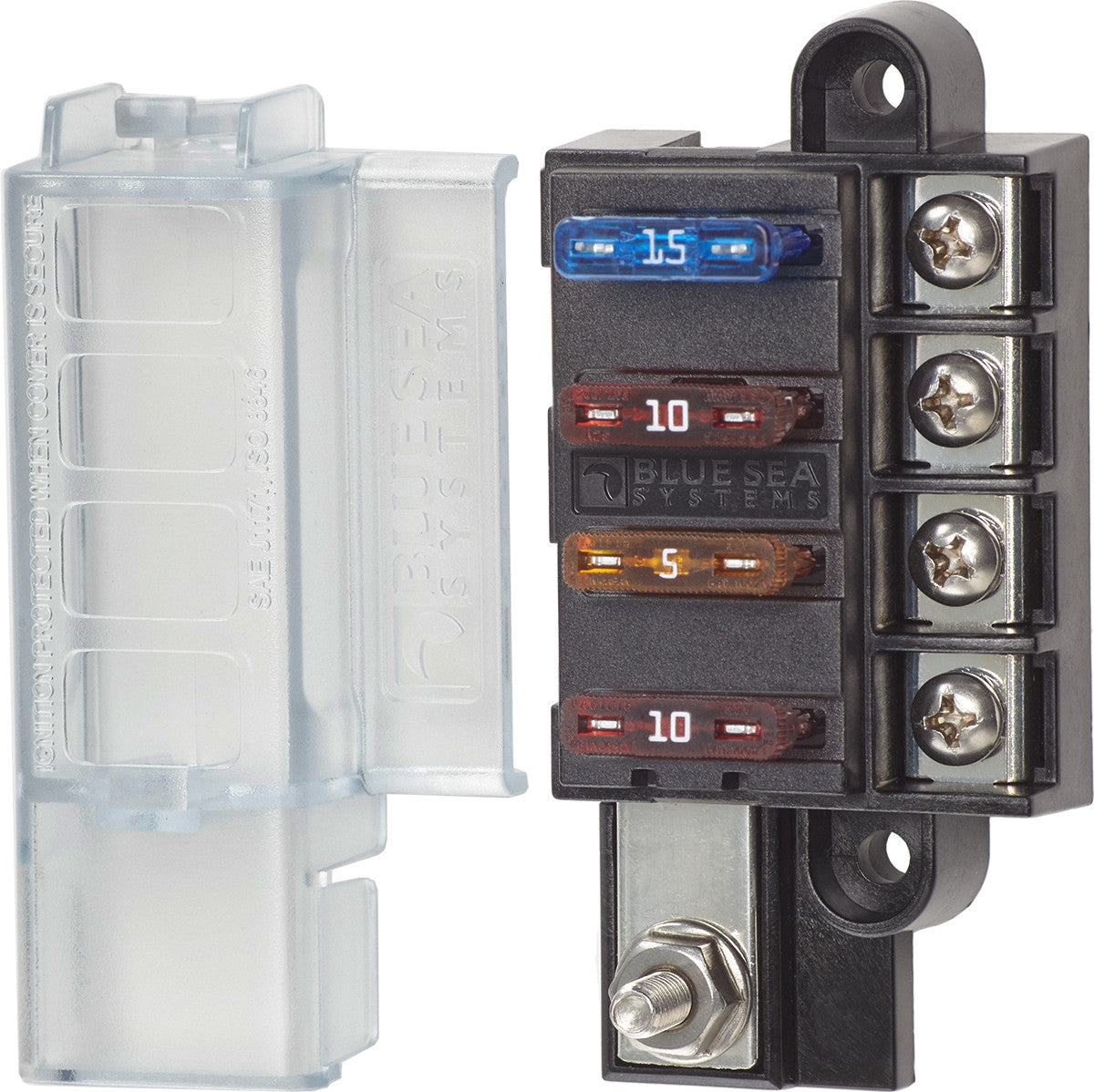 Compact fuse box ST BLADE 4CIRC - BSS5045