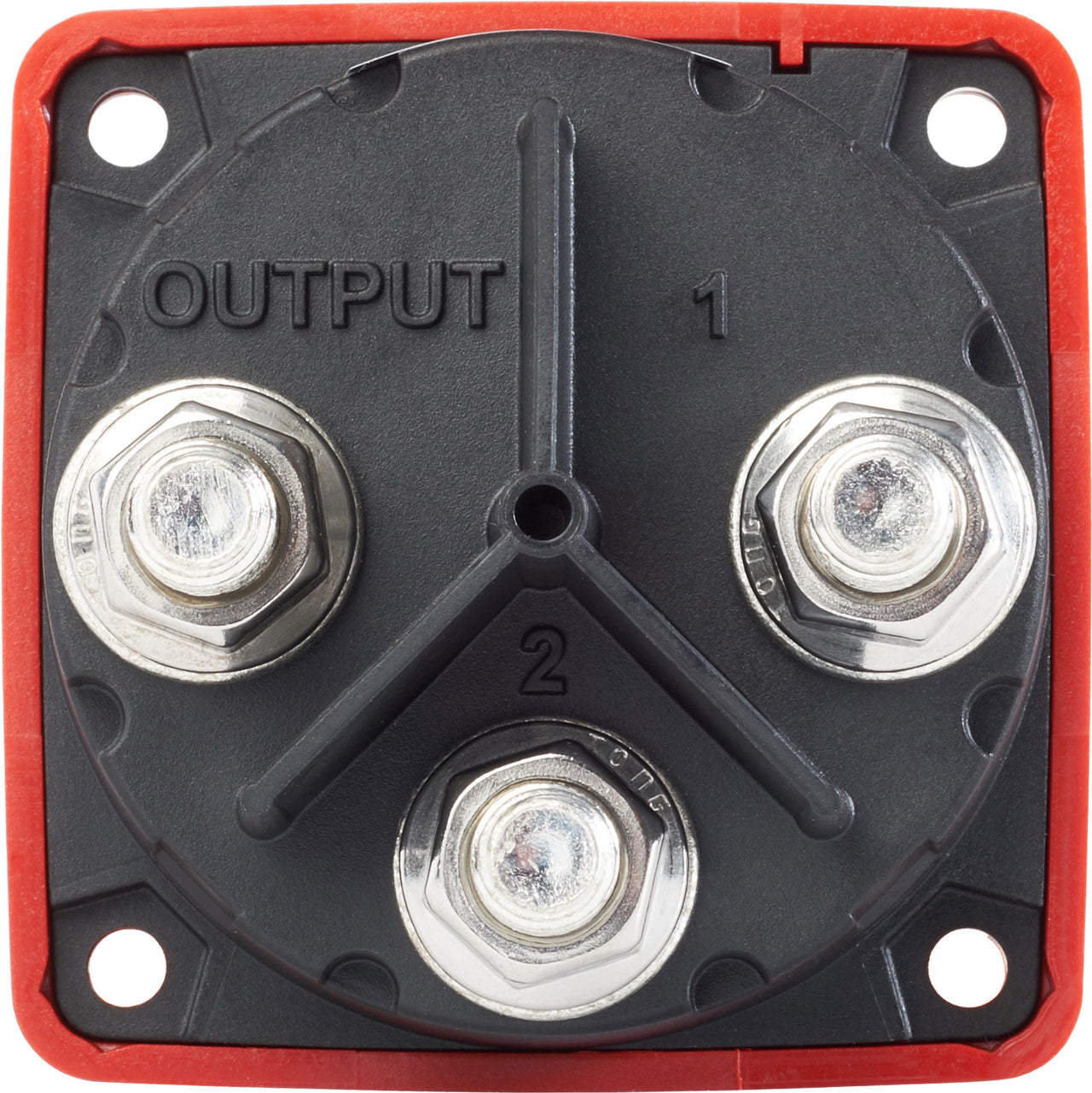 Blue Sea Systems - m Series Mini-Selector Battery Switch - Red - BSS6007