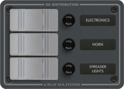 Blue Sea Systems - Contura water resistant panel 3 positions - BSS8054