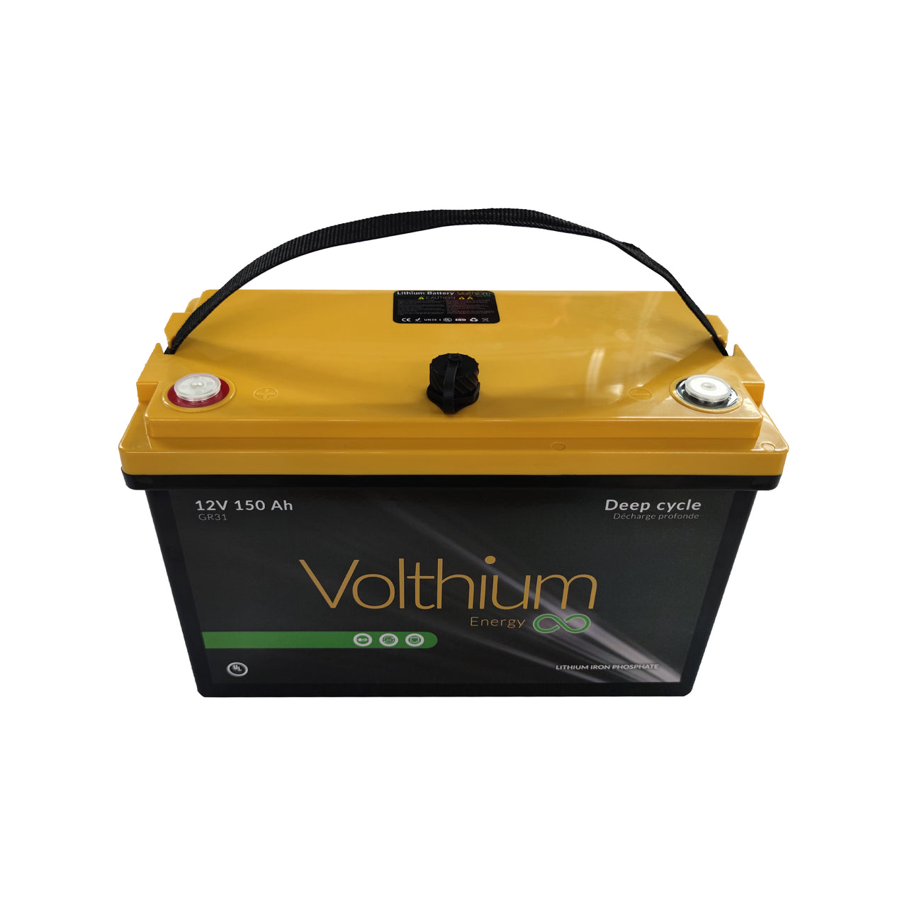 VOLTHIUM - Self-Heating 12.8V 150Ah Lithium Battery with Soft Start- 12.8-150-G31Y-CHSS