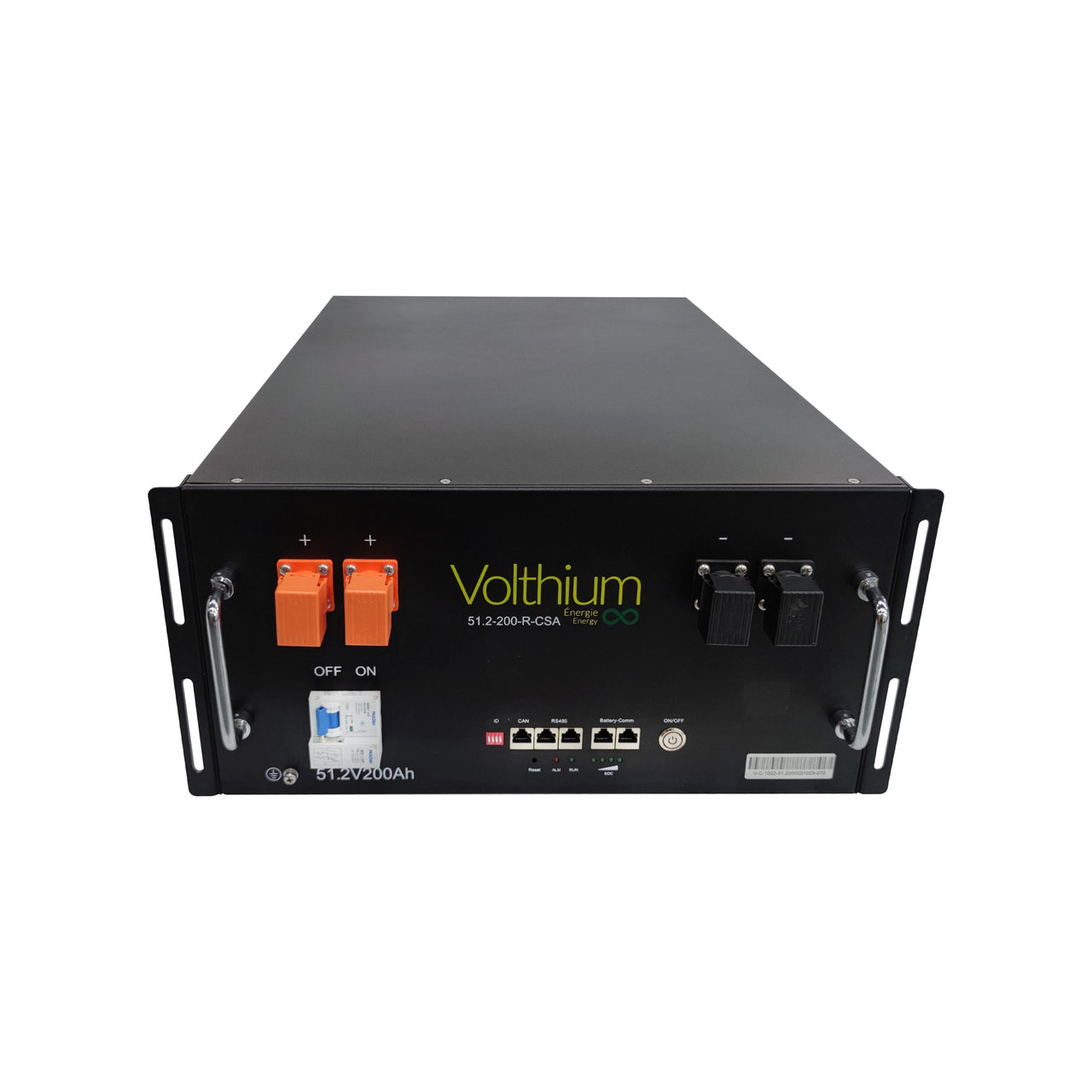 VOLTHIUM - Batterie au Lithium Rackmount 51.2V 200Ah 10KW Autochauffante