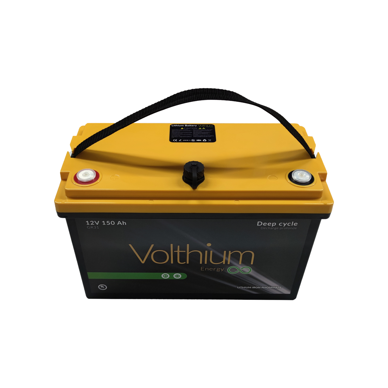 VOLTHIUM - Batterie au Lithium 12.8V 150Ah avec Soft Start - 12.8-150-G31Y-CSS