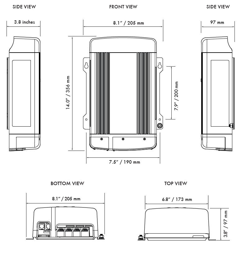 KISAE BDC4825 dimensions