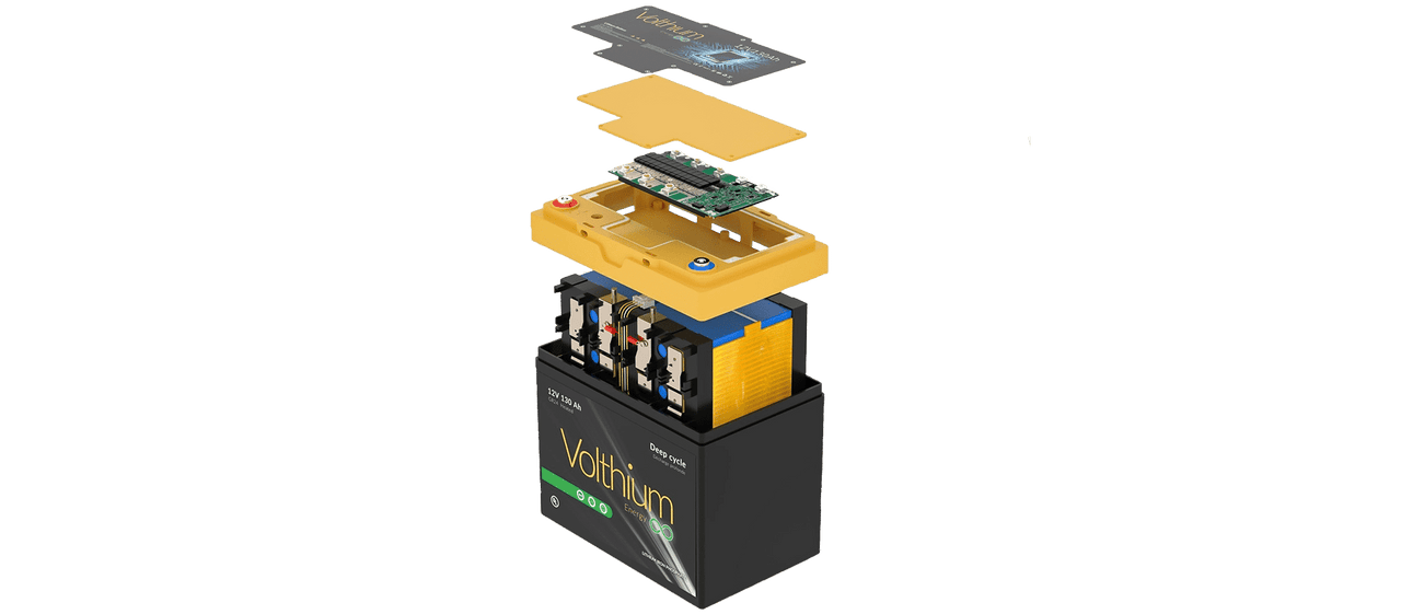 VOLTHIUM - Batterie au Lithium 12.8V 130Ah Groupe 24 Autochauffante - 12.8-130-G24Y-CHSS