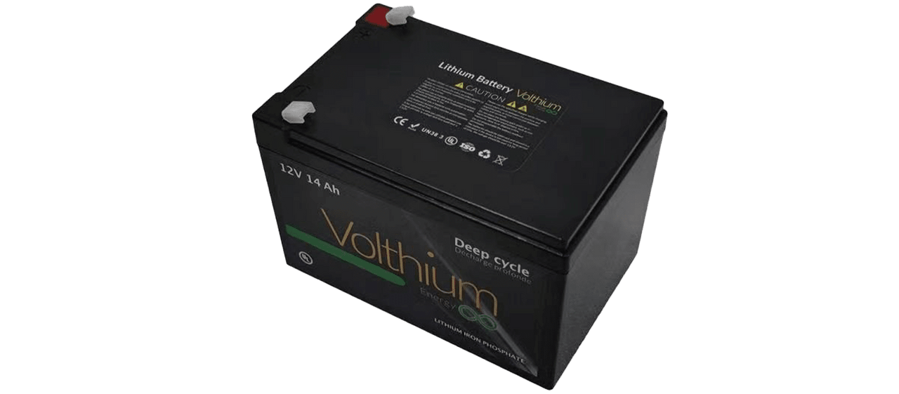 VOLTHIUM - Batterie au Lithium 12V 14Ah - 12.8-014