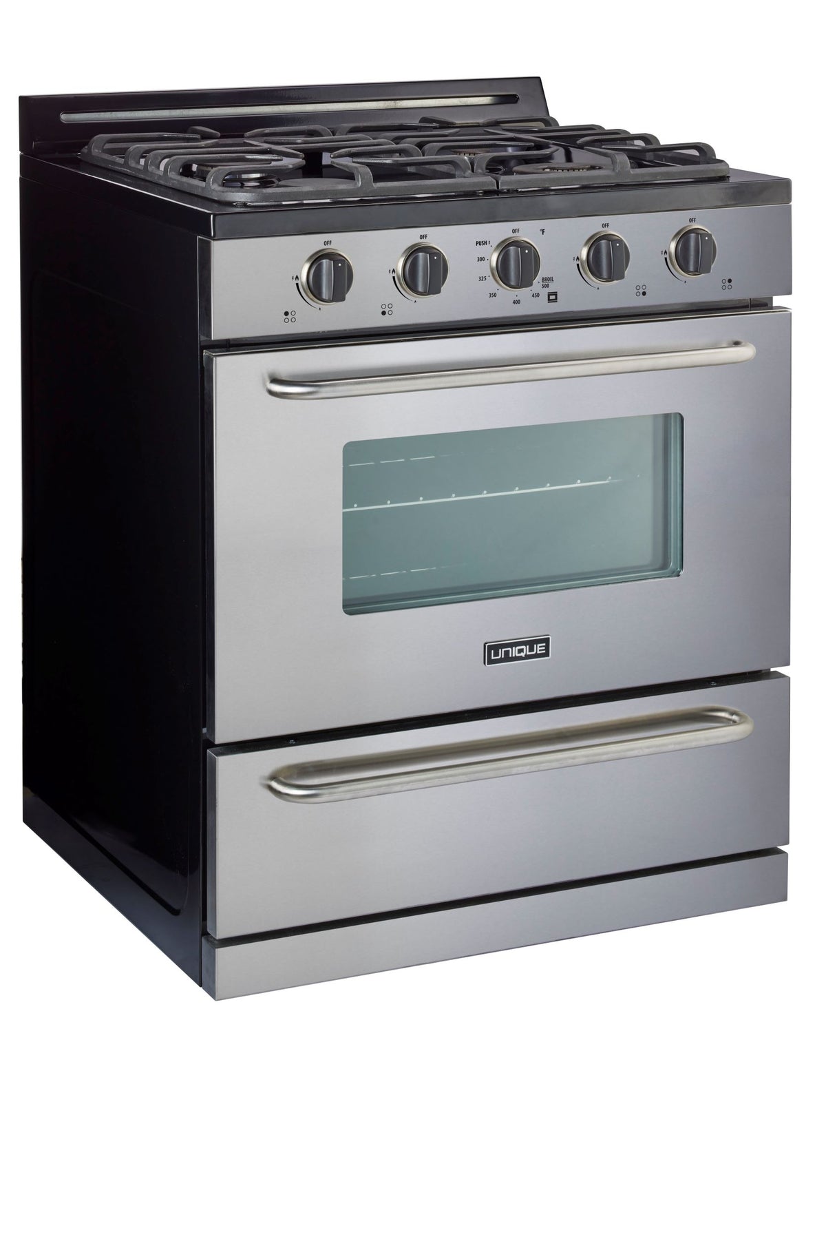 Cuisinière au propane Unique Classic 30 po, acier inoxydable (UGP-30G OF2 S/S)