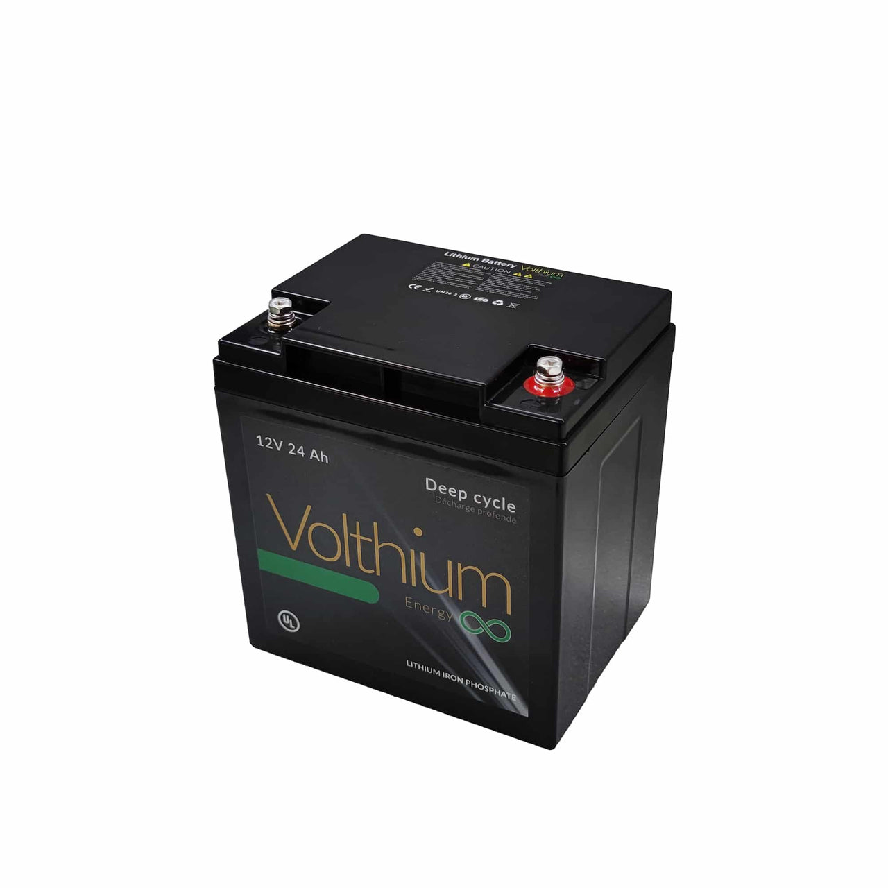VOLTHIUM - Batterie au Lithium 12V 24Ah - 12.8-024