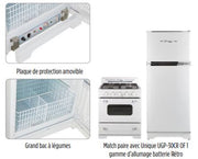 Réfrigérateur au propane Unique Classic Retro 14 pi³ (400 L) (UGP-14C CR CM W)