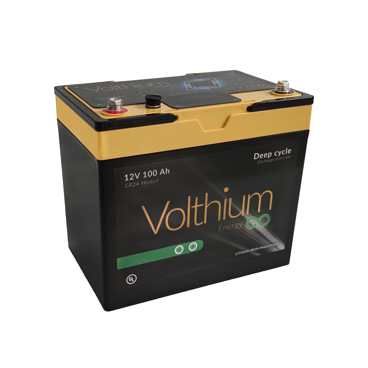 Volthium - Battery Aventura 12V 100AH ​​Self-heating - 12.8-100-G24Y-CH