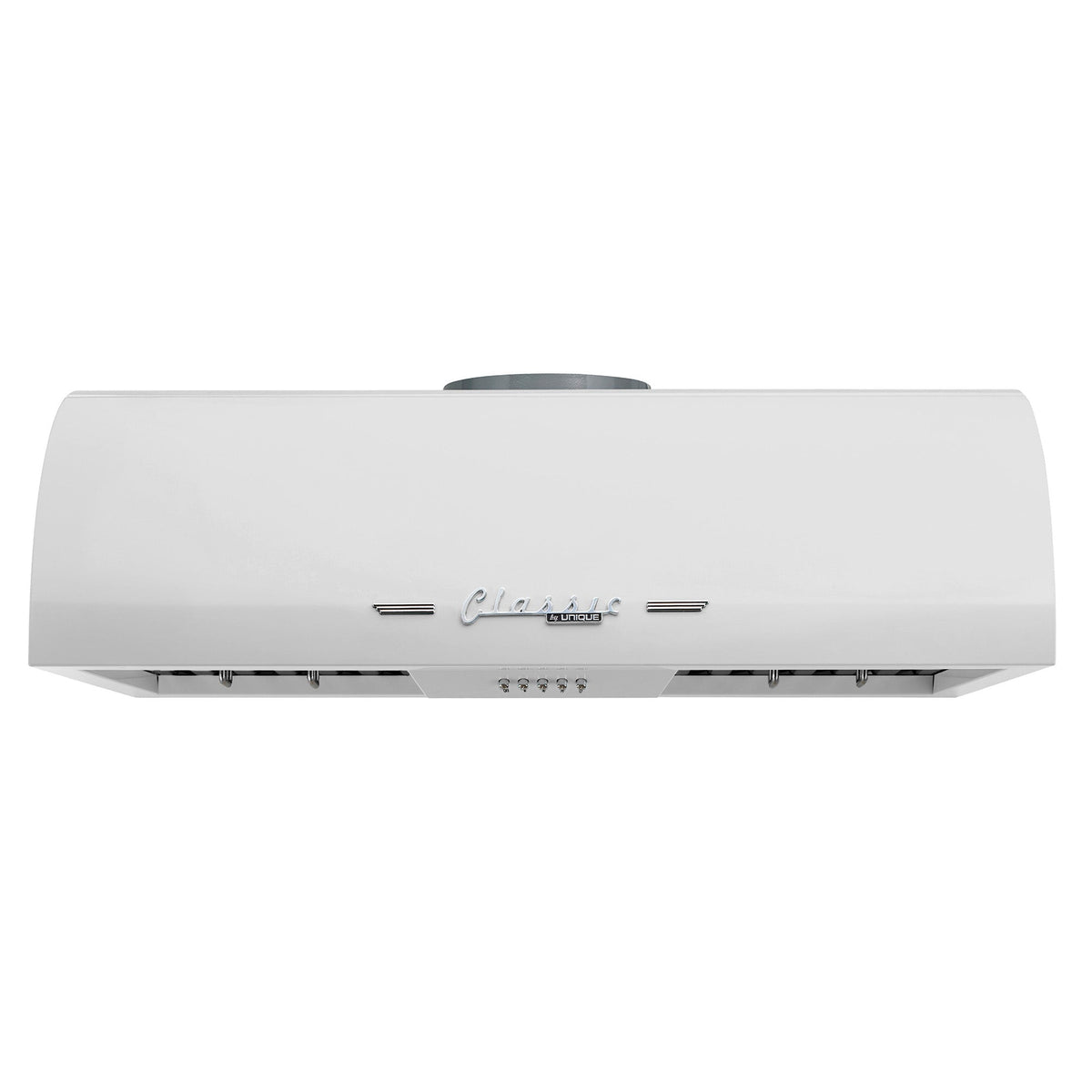 Hotte Unique Classic Retro 24 po blanche UGP-24CR RH W, vue de face