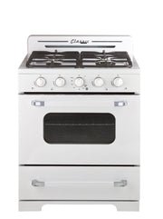 Cuisinière au propane Unique Classic Retro 30 po (UGP-30CR OF2), blanc
