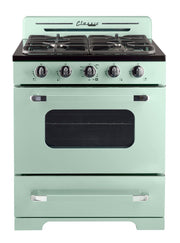 Cuisinière au propane Unique Classic Retro 30 po (UGP-30CR OF2), vert menthe