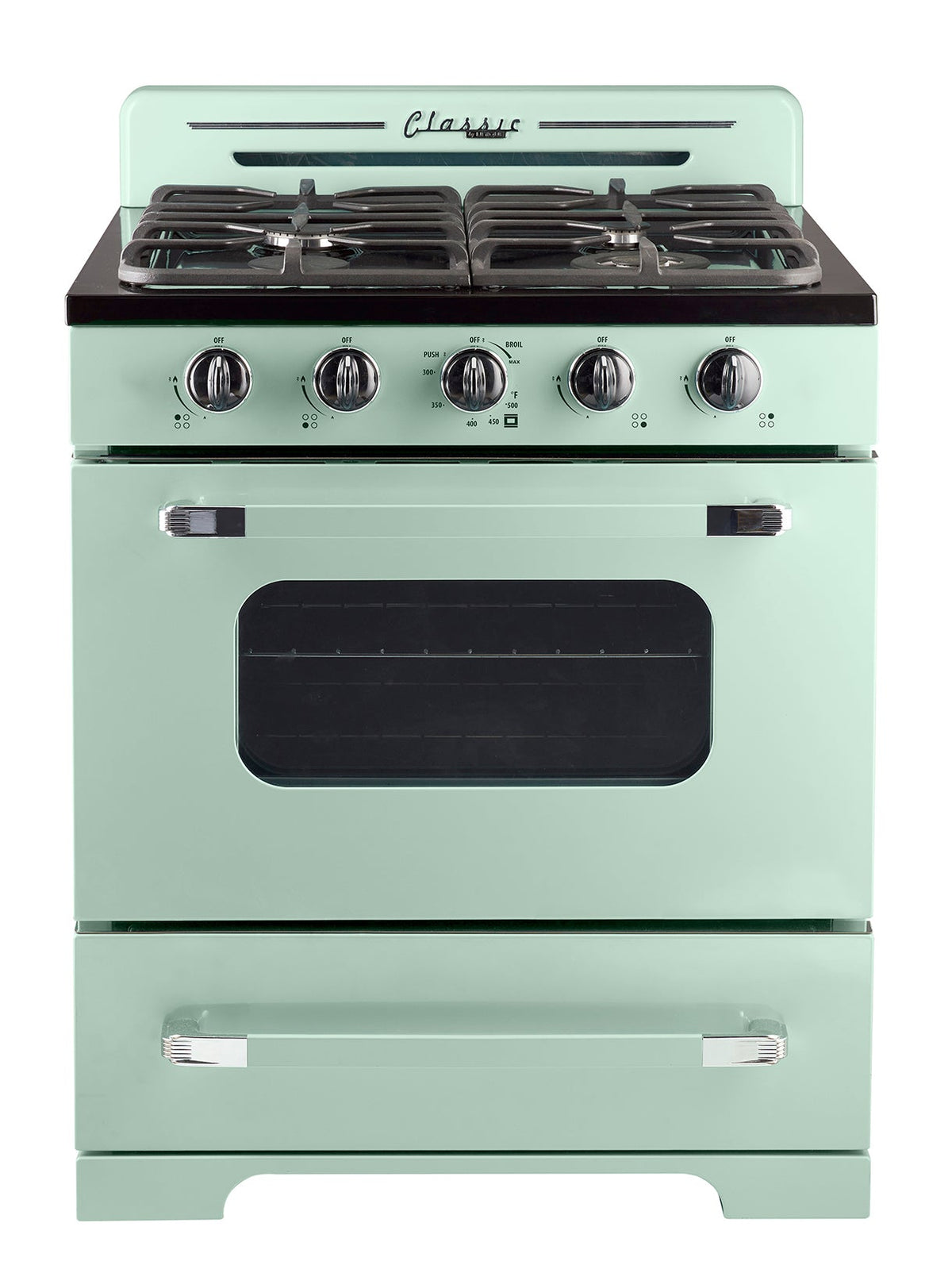 Cuisinière au propane Unique Classic Retro 30 po (UGP-30CR OF2), vert menthe