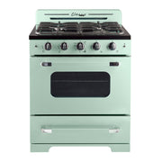 Cuisiniere au propane Unique Classic Retro 30 po vert menthe UGP-30CR LG, vue de face