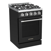Cuisinière au propane Unique moderne hors réseau 24 po (UGP-R24OCLP), noir