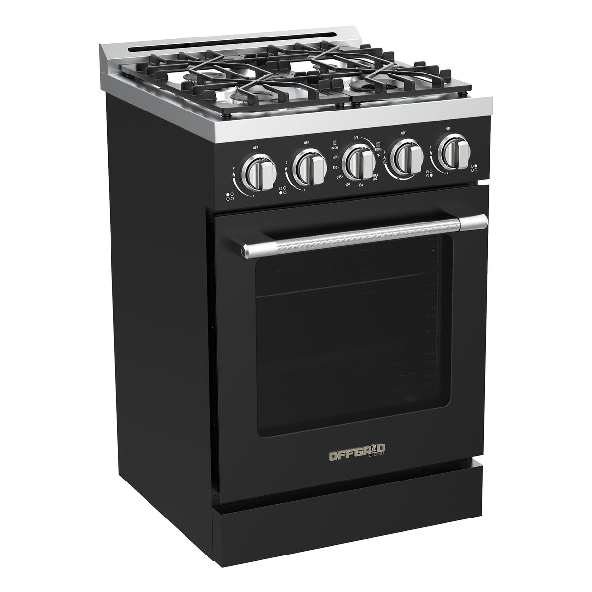 Cuisinière au propane Unique moderne hors réseau 24 po (UGP-R24OCLP), noir