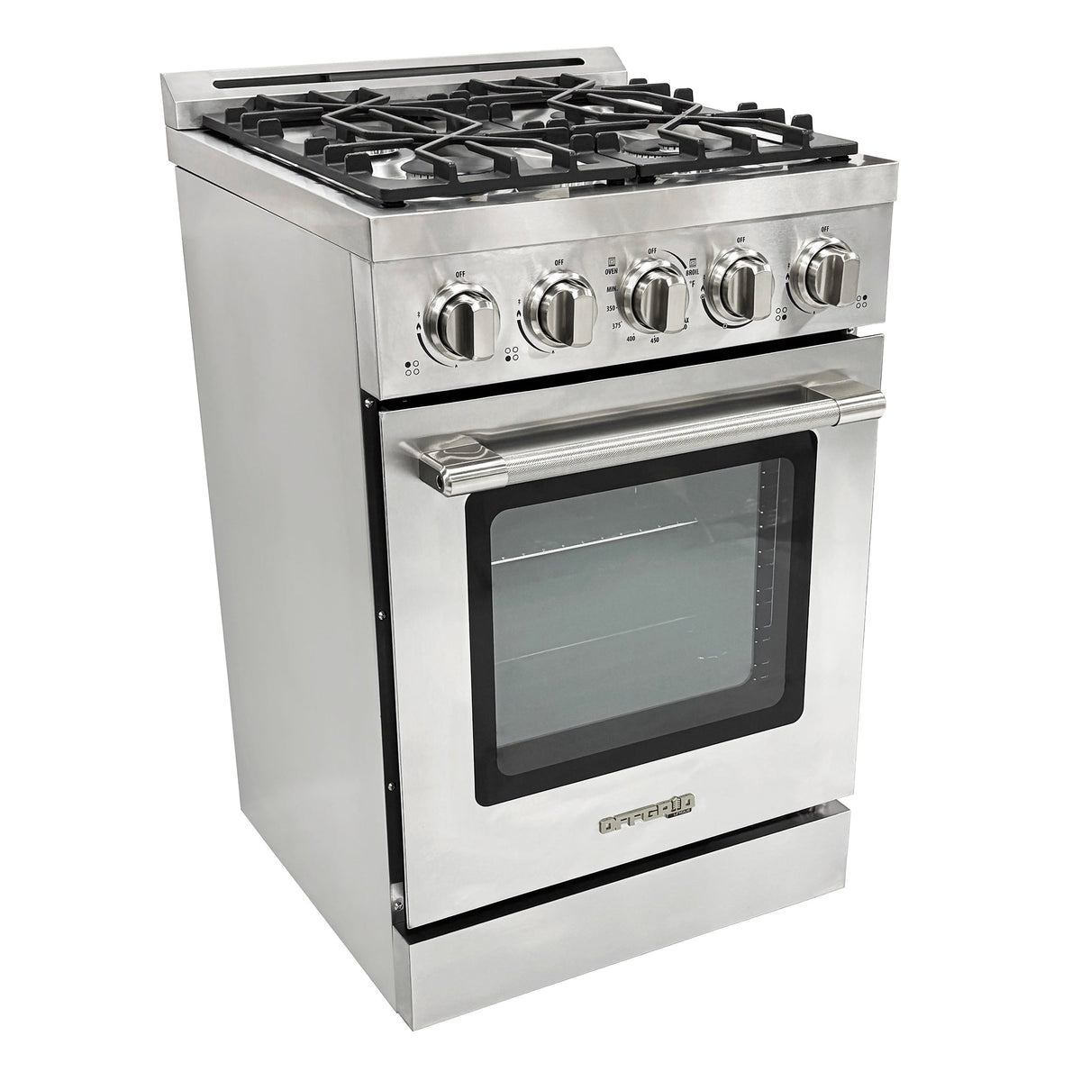 Cuisinière au propane Unique moderne hors réseau 24 po (UGP-R24OCLP), acier inoxydable