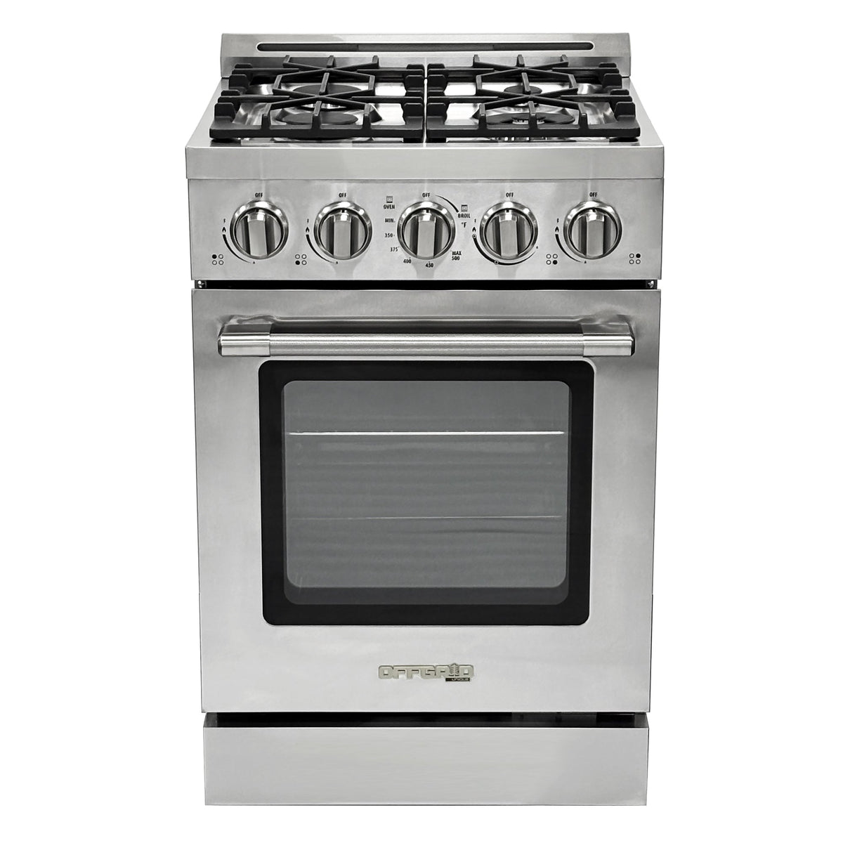 Cuisinière au propane Unique moderne hors réseau 24 po (UGP-R24OCLP), acier inoxydable