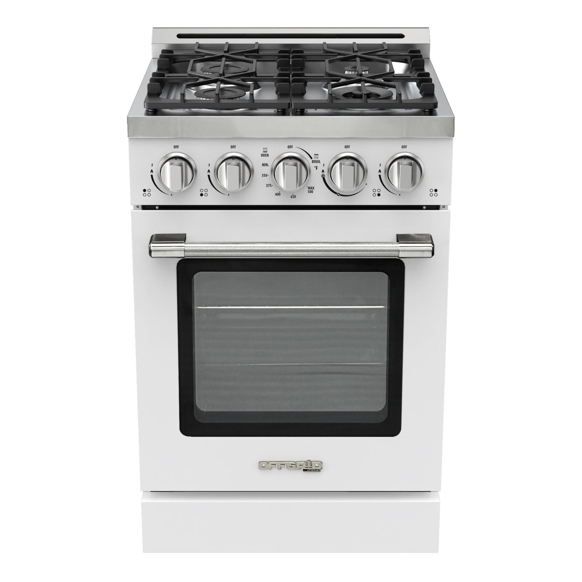 Cuisinière au propane Unique moderne hors réseau 24 po (UGP-R24OCLP), blanc