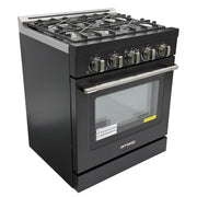 Cuisinière au propane Unique moderne hors réseau 30 po (UGP-R30OCLP), noir
