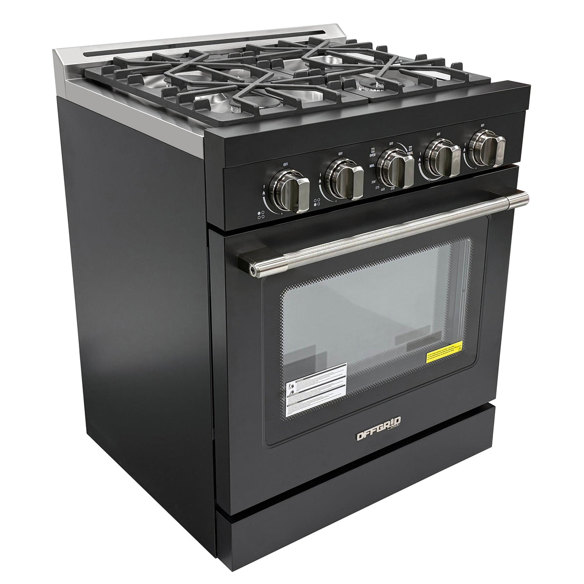 Cuisinière au propane Unique moderne hors réseau 30 po (UGP-R30OCLP), noir