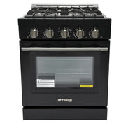 Cuisinière au propane Unique moderne hors réseau 30 po (UGP-R30OCLP), noir