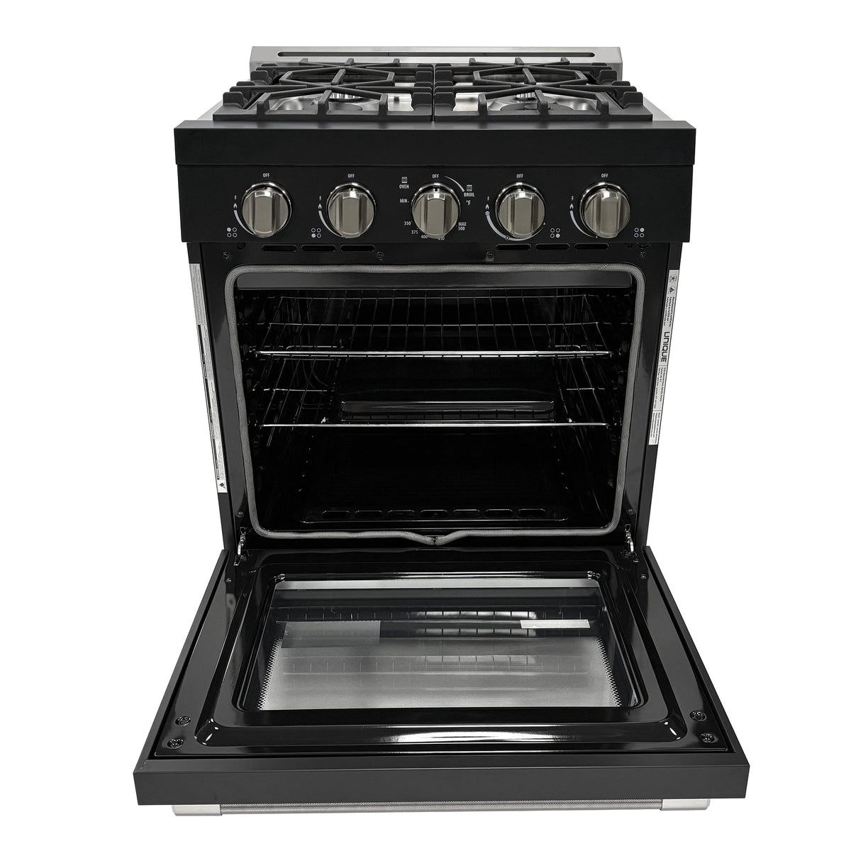 Cuisinière au propane Unique moderne hors réseau 30 po (UGP-R30OCLP), noir