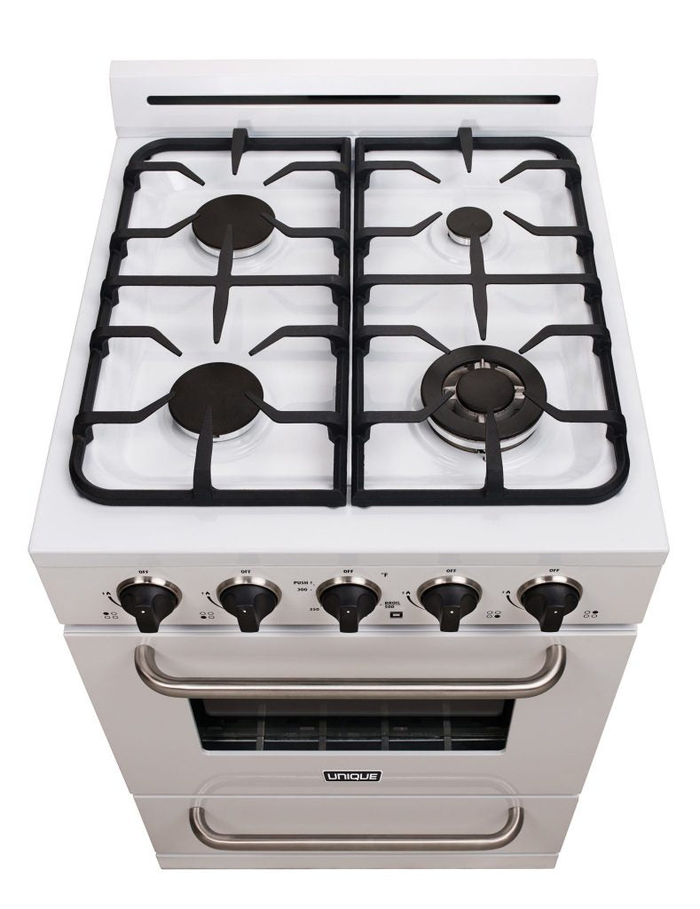 Cuisinière au propane Unique Classic 24 po, blanche (UGP-24G OF1 W)