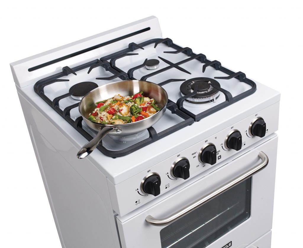 Cuisinière au propane Unique Classic 24 po, blanche (UGP-24G OF1 W)