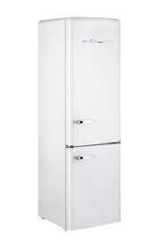 Réfrigérateur 12/24 V Unique Classic Retro 10 pi³ (275 L), congélateur en bas (UGP-275L), blanc