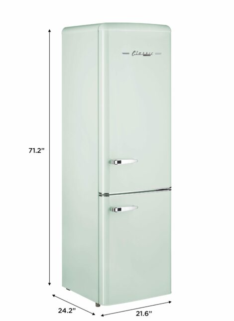 Réfrigérateur 12/24 V Unique Classic Retro 10 pi³ (275 L), congélateur en bas (UGP-275L)