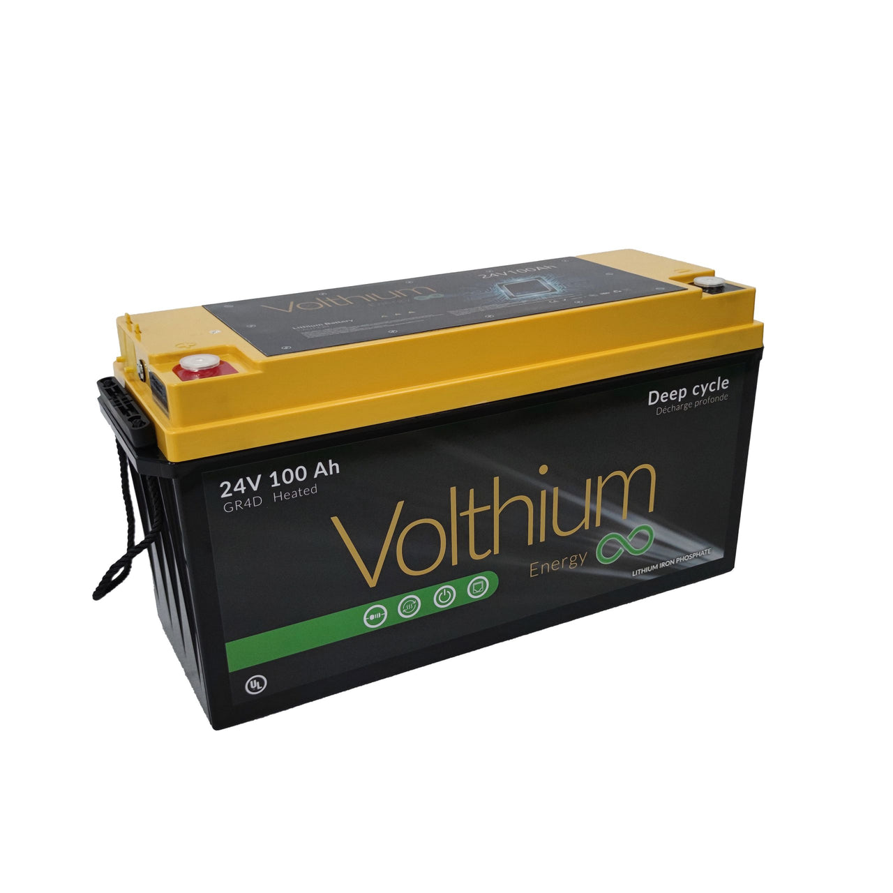 Volthium - Batterie 24V 100AH ABS Autochauffante - 25.6-100-G4D