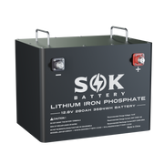 SOK SK12V280H batterie lithium 12V 280Ah boîtier métal autochauffante Bluetooth