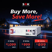 SOK SK48V100N batterie lithium 48V 100Ah rack serveur 3U
