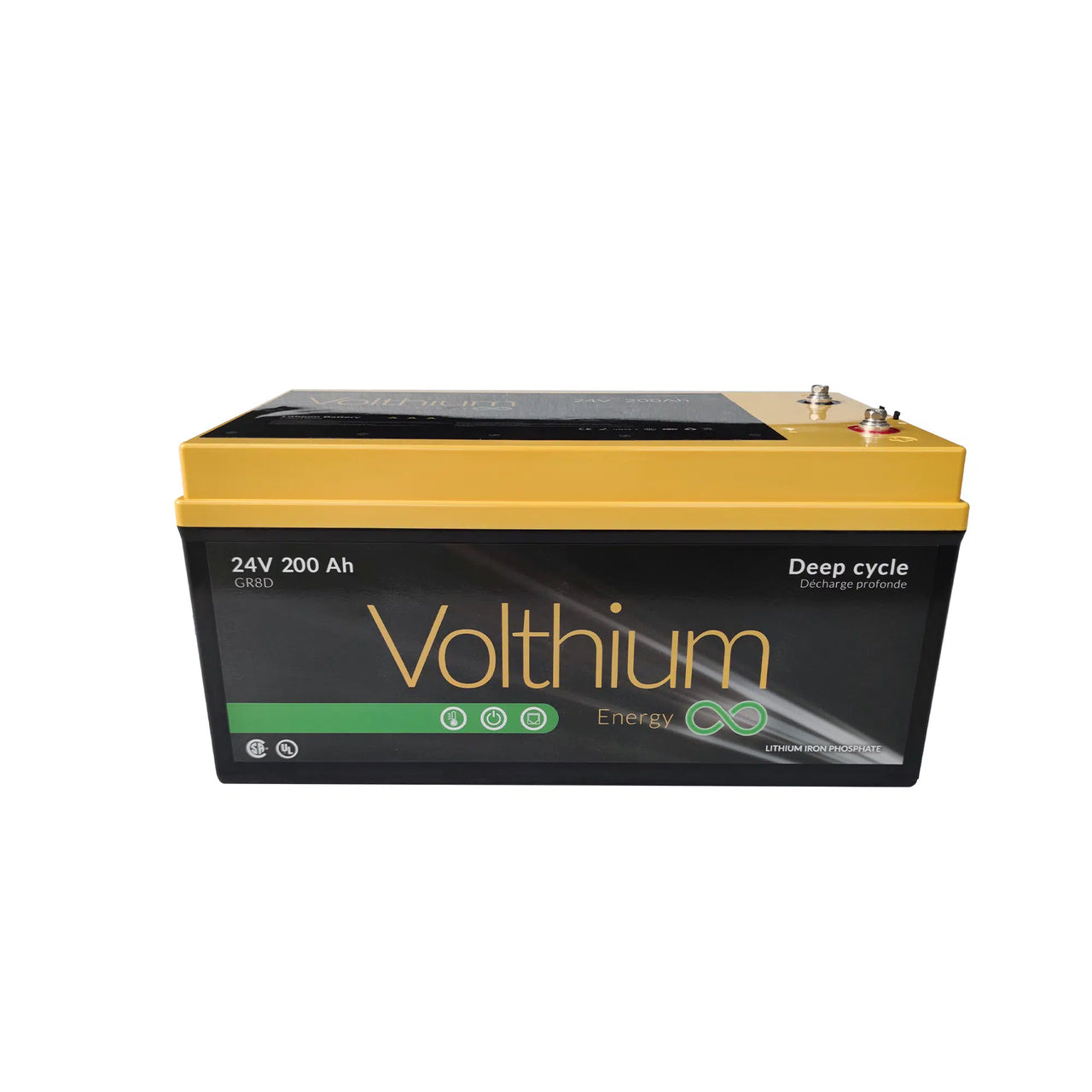 Voltium - Battery 24V 200AH ABS 5.12KWH - 25.6-200-G8DY-CO