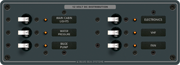 Blue Sea Systems - Panneau DC métal traditionnel - 6 positions - BSS8096