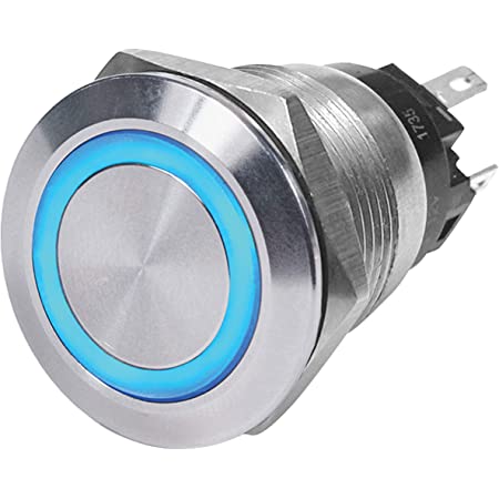 Blue Sea Systems - Bouton poussoir 10A Interrupteur à anneau LED