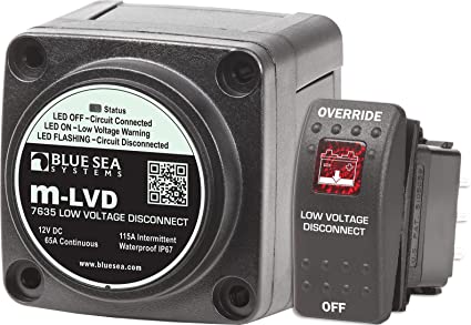 Blue Sea Systems - Déconnexion basse tension m-LVD (low voltage disconnect) - BSS7635